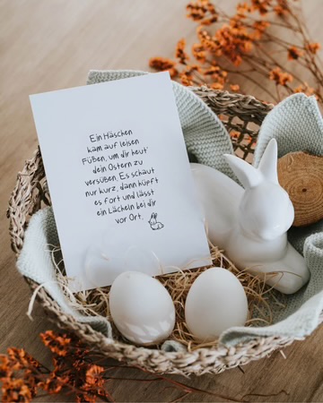 Heldenglück Postkarte Häschen