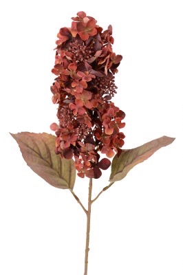 Hortensienblüte burgund künstlich 65 cm