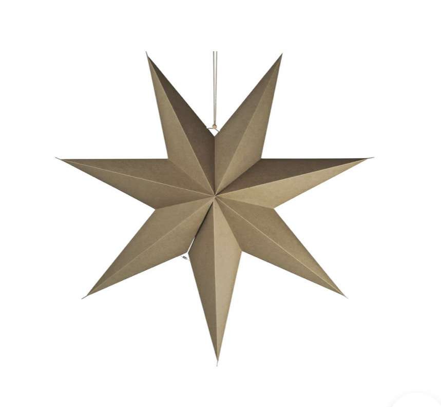 Ib Laursen Papier Stern 90cm Natur