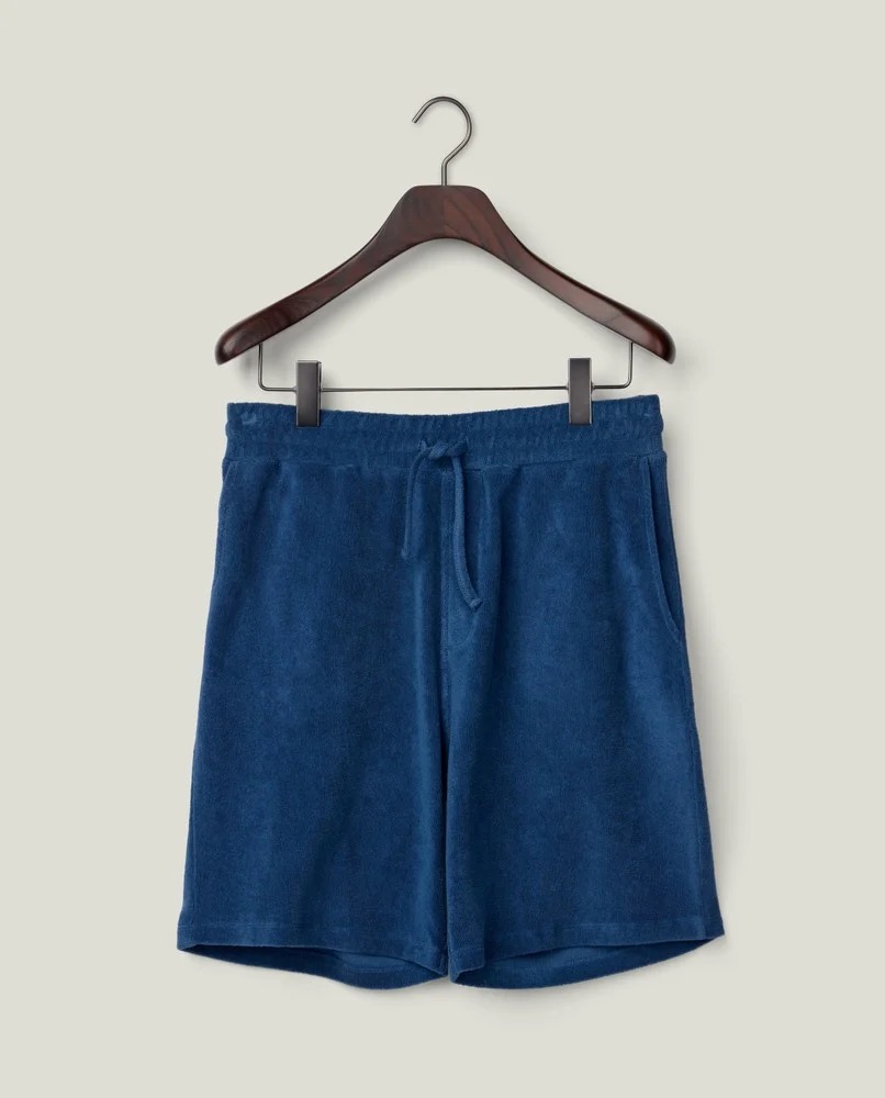 Lexington Frottee Shorts aus Bio Baumwolle marineblau