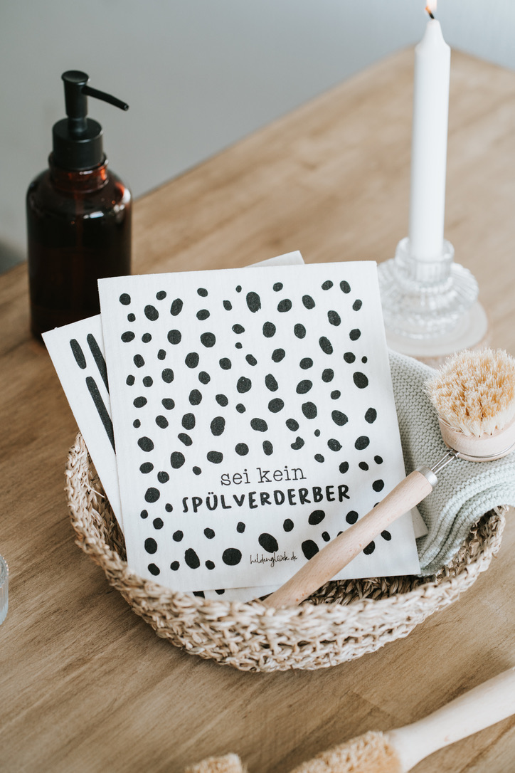 Heldenglück Schwammtuch 2er Set Spülsucht / Spülverderber