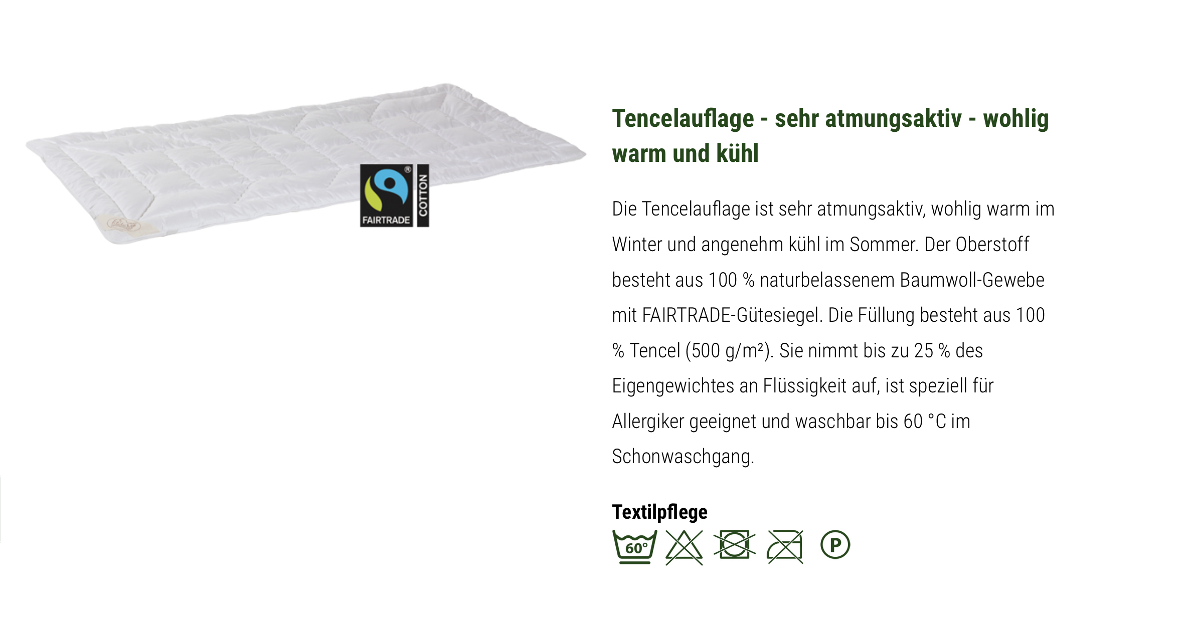 Relax Tencel Auflage