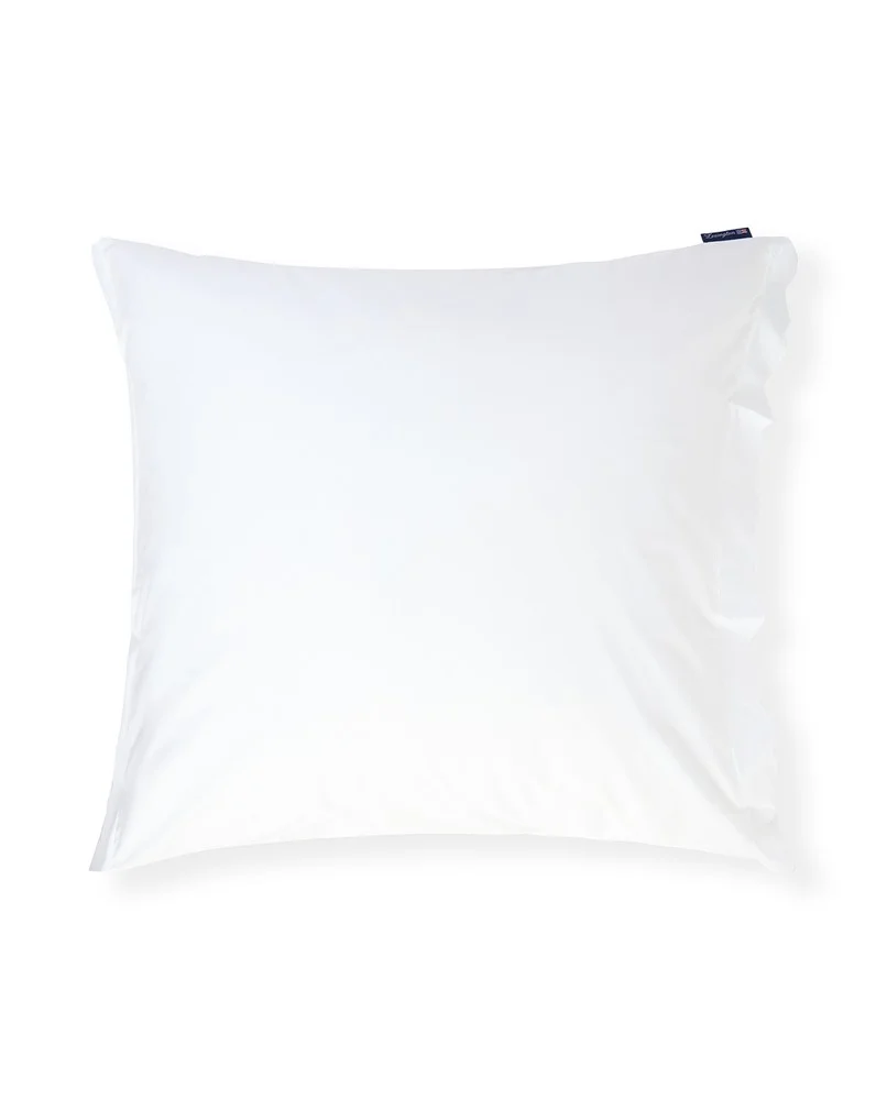 Lexington Baumwollperkal Kissenbezug mit Muschelsaum weiss 40 x 40 cm