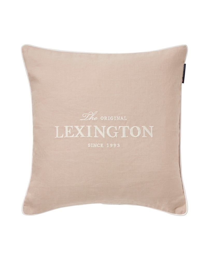 Lexington Kissenbezug Leinenmischung Original Logo beige 50 x 50 cm