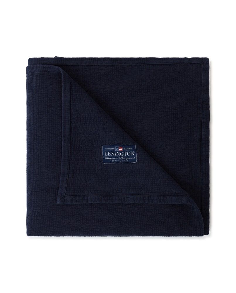 Lexington Tagesdecke Icons dunkelblau 160 x 240 cm