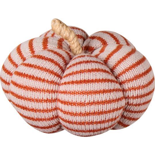 Ib Laursen Deko Kürbis gestreift klein