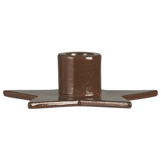 Ib Laursen Kerzenständer Stern braun