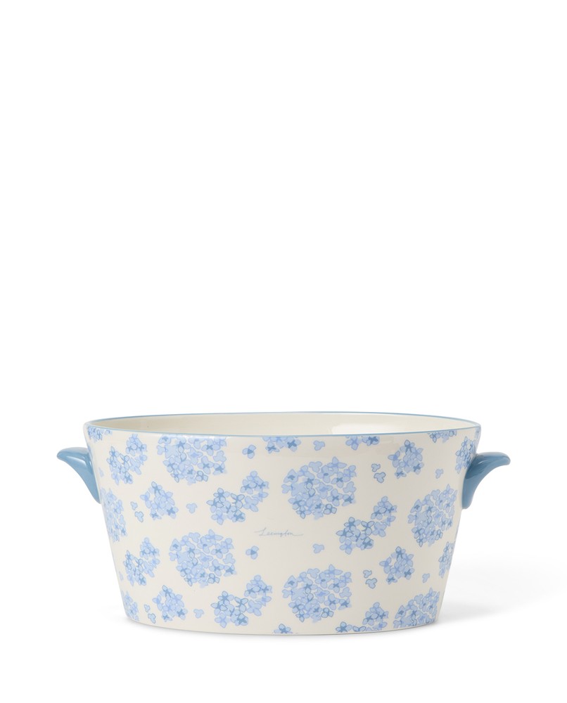 Lexington Topf mit floralem Hortensien Design