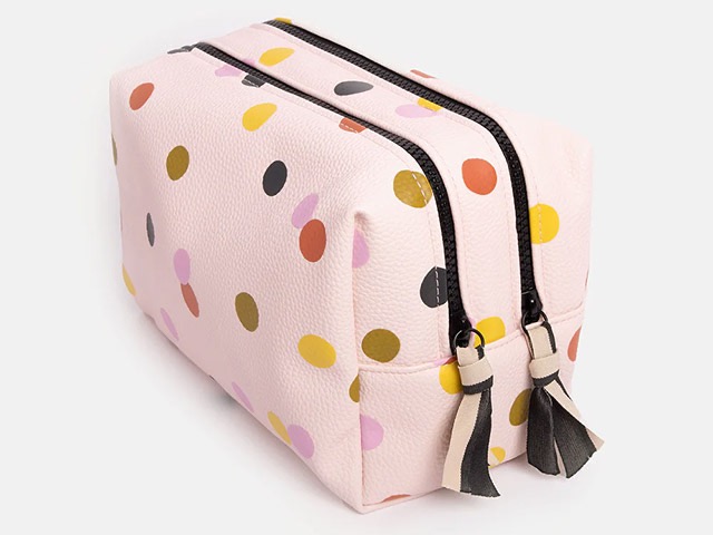 Caroline Gardner Reise- Kulturbeutel rosa gepunktet