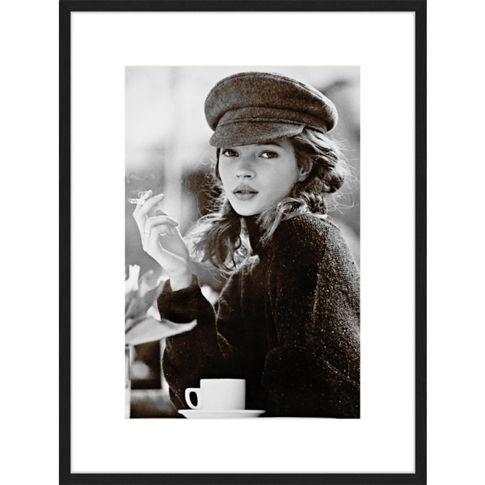 Wandbild Kate Moss Smoking 50x60cm