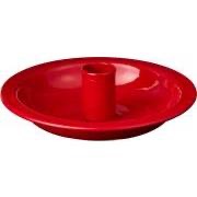Ib Laursen Kerzenhalter Metall Hygge rot rund für 1,3cm Kerzen