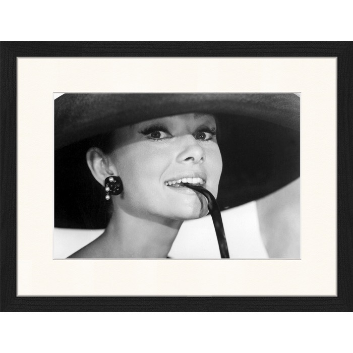 Wandbild Audrey Hepburn Sunglasses 30x40cm