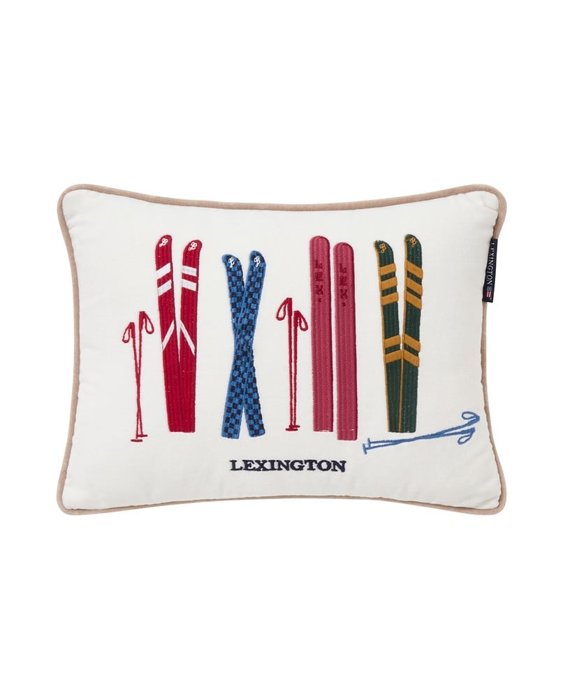 Lexington Holiday Kissen Skier 30 x 40 cm