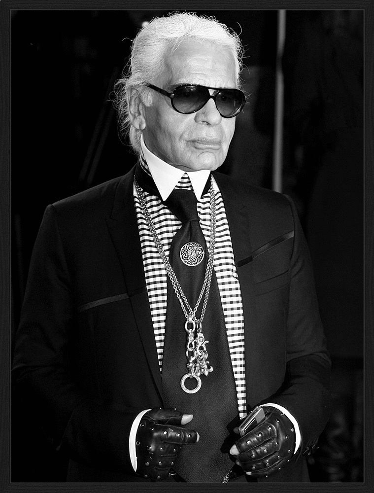 Wandbild Karl Lagerfeld 60 x 80 cm
