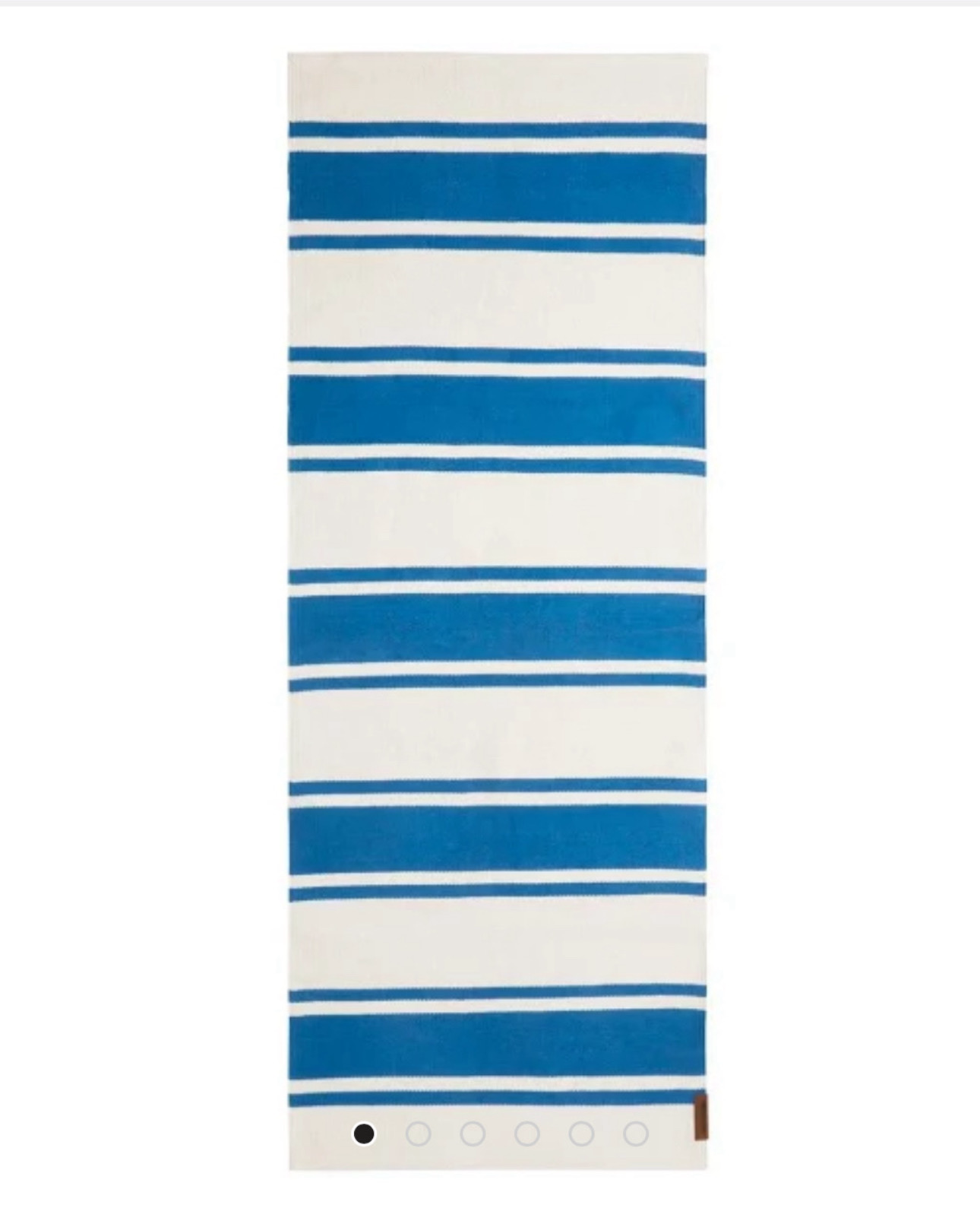 Lexington Teppich blau / weiss gestreift 80 x 220 cm