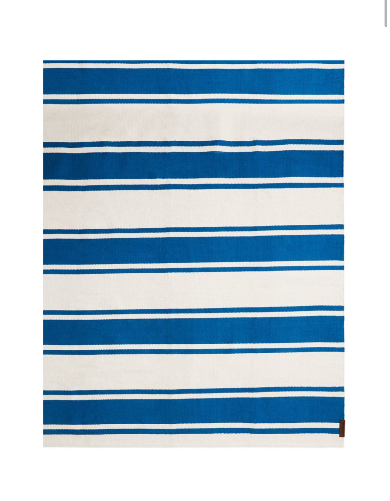 Lexington Teppich blau / weiss gestreift 170 x 240 cm