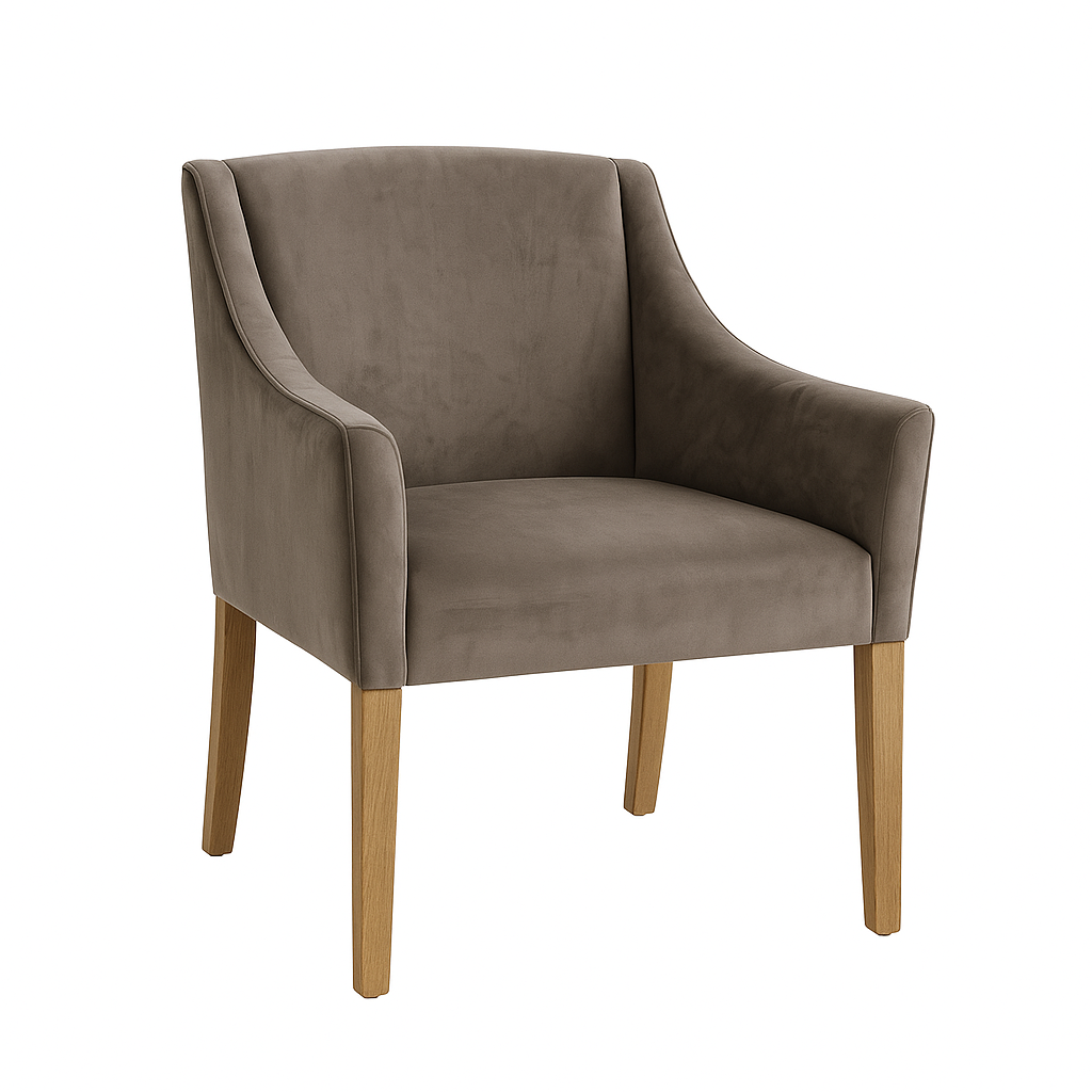 Riviera Maison Esszimmerstuhl Savile Row Samt anthrazit Ausstellungsstück