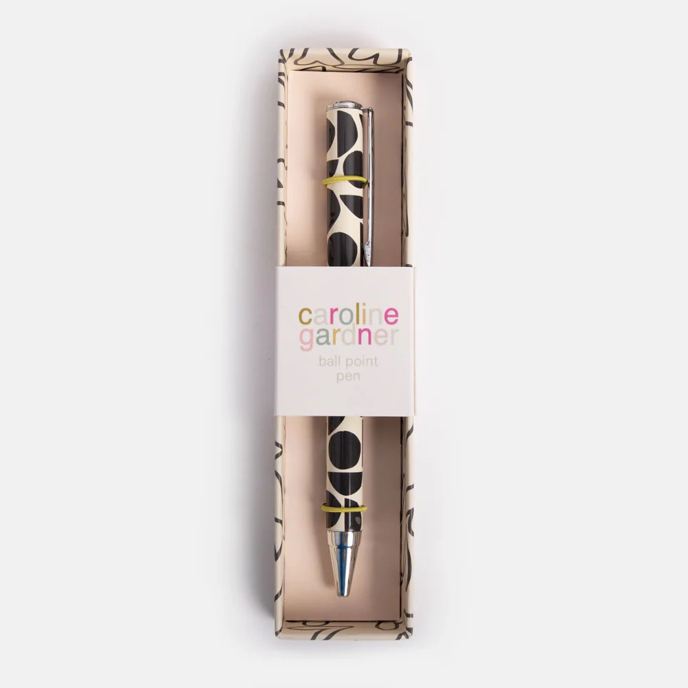 Caroline Gardner Kugelschreiber in Geschenkbox Geo Muster