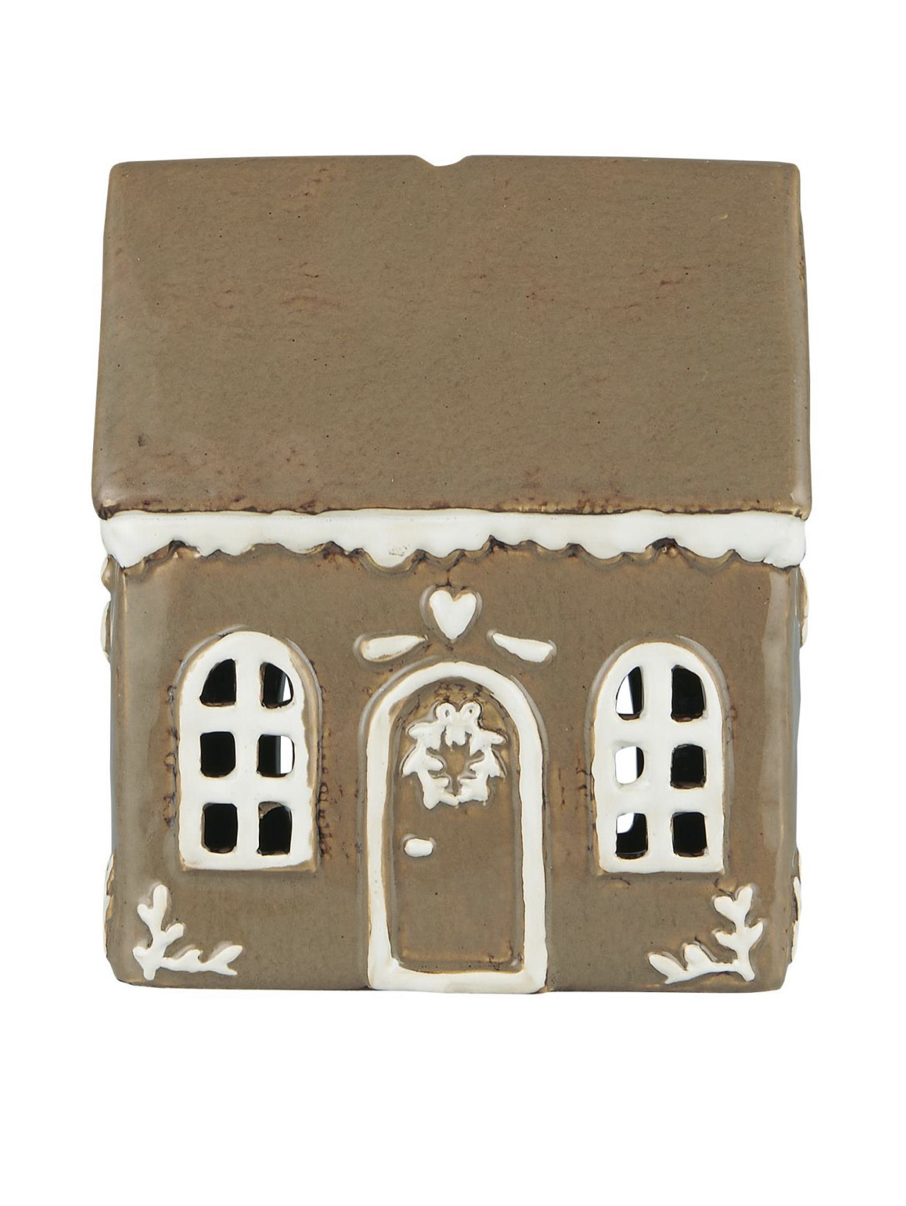 Ib Laursen Lichthaus Lebkuchenhaus mit Kranz