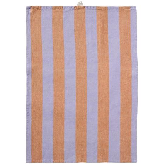 Ib Laursen Geschirrtuch Linus lila / braun gestreift