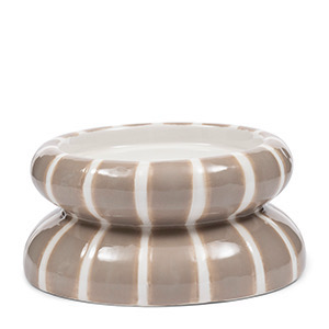 Riviera Maison Kerzenständer James beige gestreift