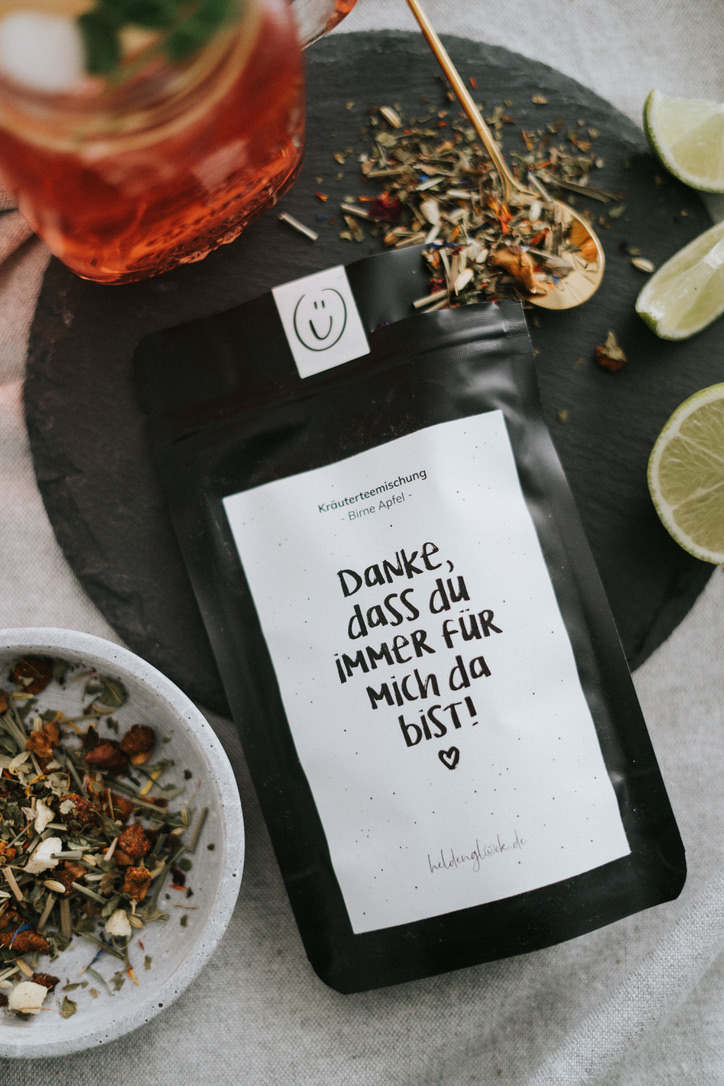 Heldenglück Tee Danke