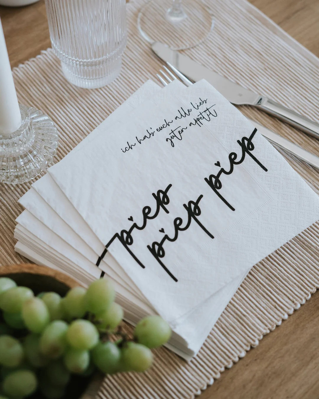 Heldenglück Servietten Piep piep piep