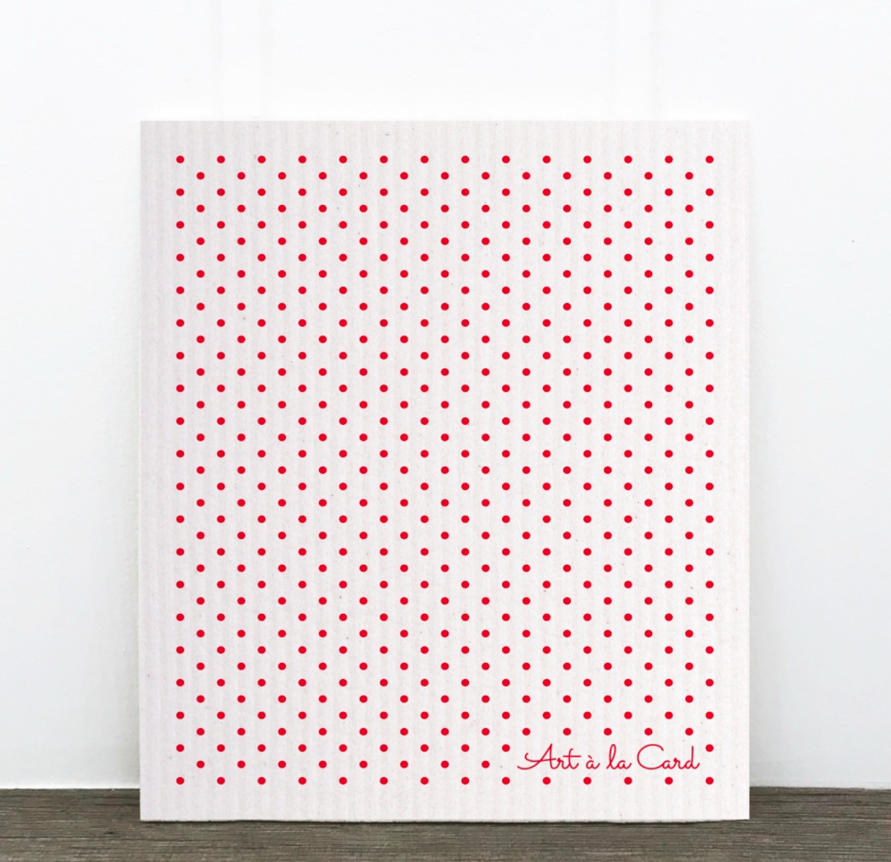 Spüllappen rote Pünktchen