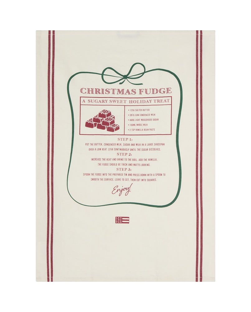 Lexington Holiday Bio Baumwoll Geschirrtuch Christmas Fudge