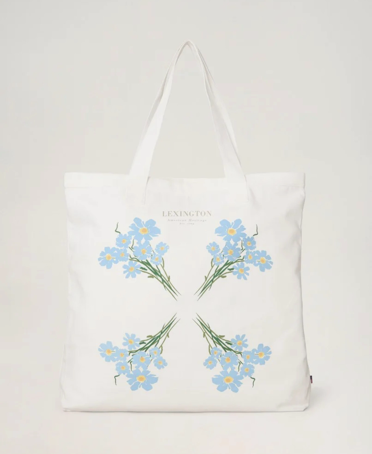 Lexington Shopper mit blauen Blumen