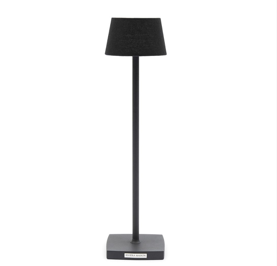 Riviera Maison Tischlampe USB Babine schwarz