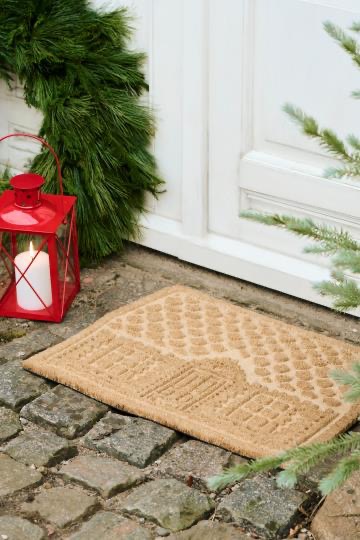 Ib Laursen Türmatte Weihnachtshaus 40 x 60 cm