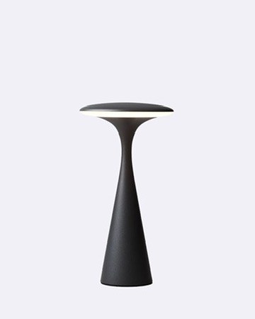 chic.mic Ufo Tischlampe dimmbar dunkelgrau