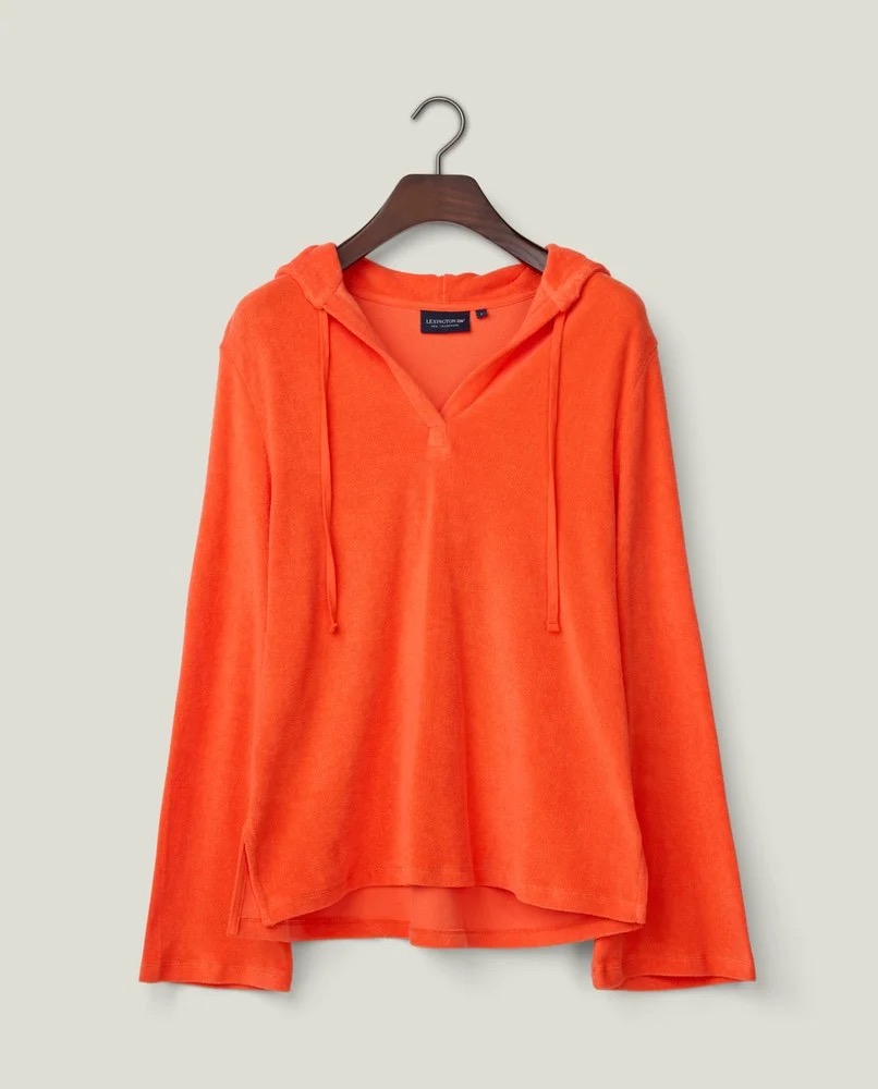 Lexington Surfer Frottee Shirt aus Bio Baumwolle korallrot