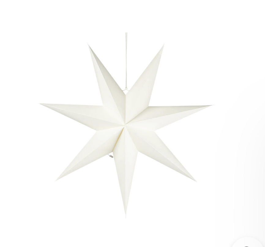 Ib Laursen Papier Stern 60cm weiss