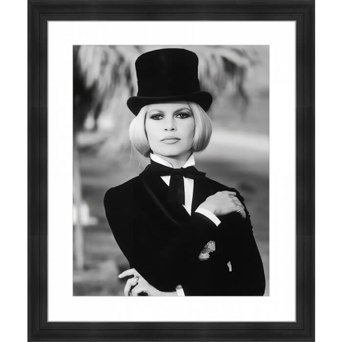 Wandbild Brigitte Bardot - Top Hat 50x60cm
