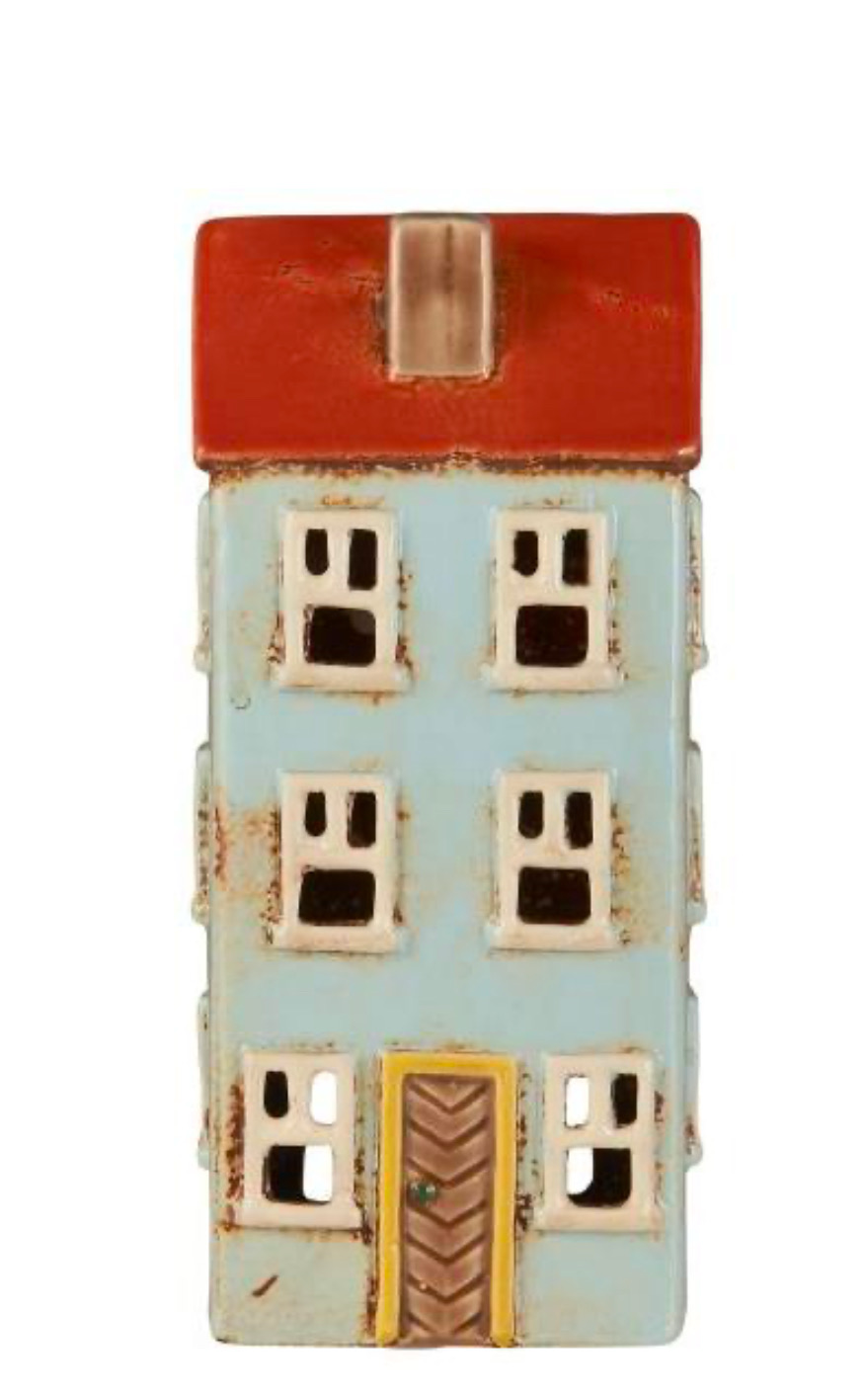 Ib Laursen Lichthaus Nyhavn gelber Türrahmen