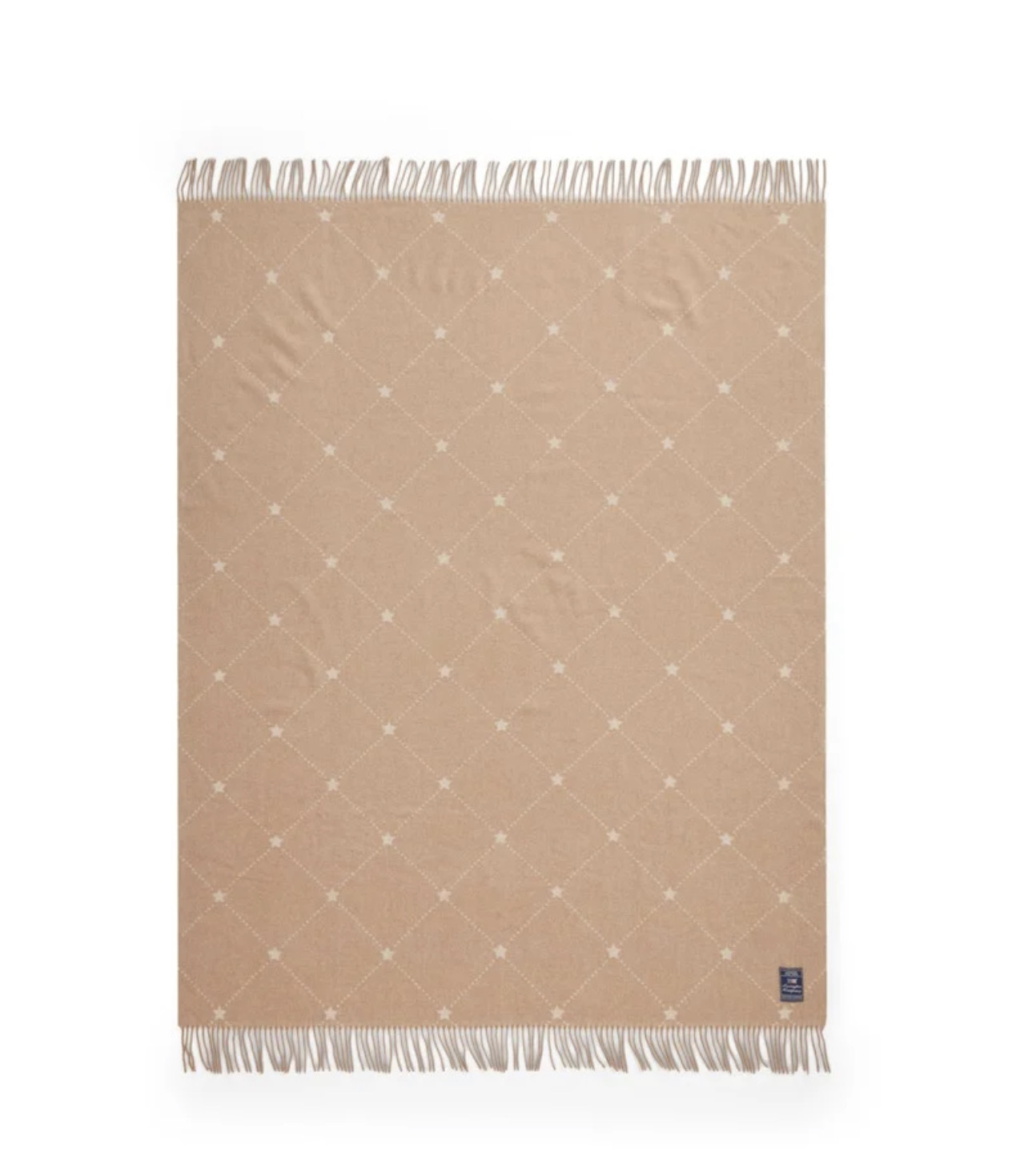 Lexington Wolldecke Signatur Star beige/weiß 130x170cm