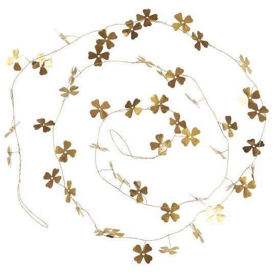 Ib Laursen Messing Girlande Glücksklee