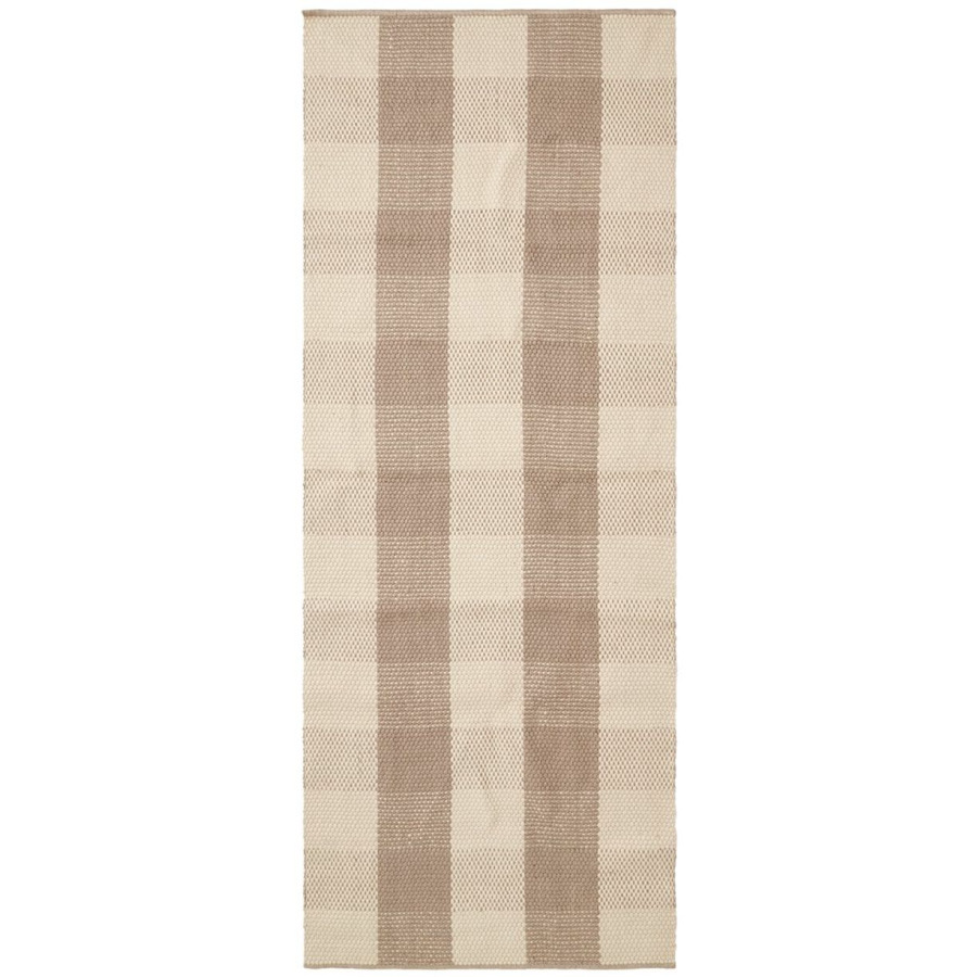 Lexington Teppich Jute beige kariert 80 x 220 cm