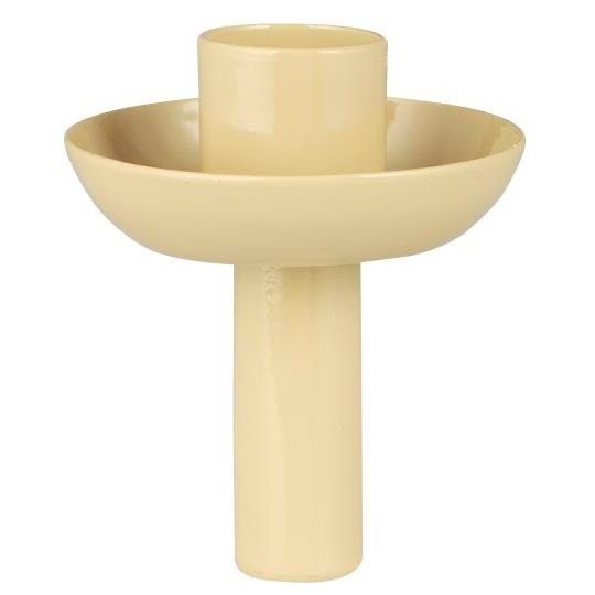 Ib Laursen Kerzenständer Flaschenstecker gelb für Stabkerzen mit 2,2 cm Durchmesser